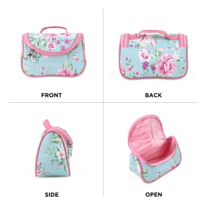 NFI essentials Makeup Pouch Floral Print Cosmetic Pouch Vanity Case Jewellery Pouch Stationery Pencil Case Travel Organiser Travel Pouch Bridal Gift NFI essentials Makeup Pouch Floral Print Cosmetic Pouch Vanity Case Jewellery Pouch Stationery Pencil Cas