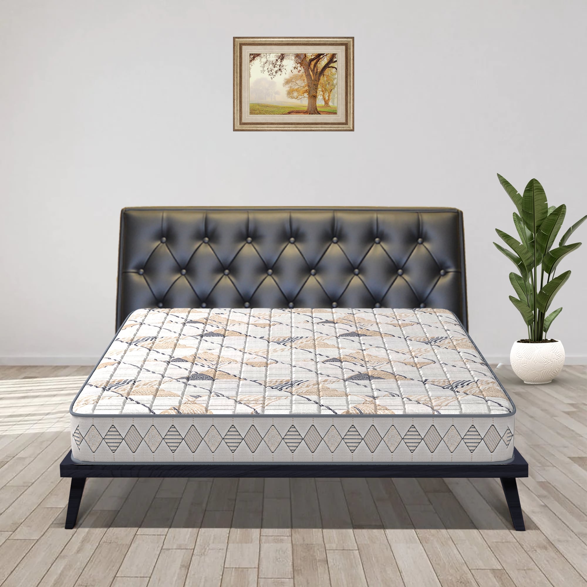 COIRFIT Beetle Plus with 36 YEARS OF TRUST 4 Inch Queen Size Bonded Foam Mattress(72X60 Inches), Double-Sided PU Foam Quilt | Durable & Lightweight |2-Year Warranty