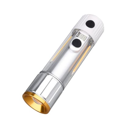 UnityMart Rechargeable LED Camping Flashlight with Hook | Strong Light, Portable, Emergency Outdoor Lamp | White-10W UnityMart Rechargeable LED Camping Flashlight with Hook | Strong Light, Portable, Emergency Outdoor Lamp | White-10W
