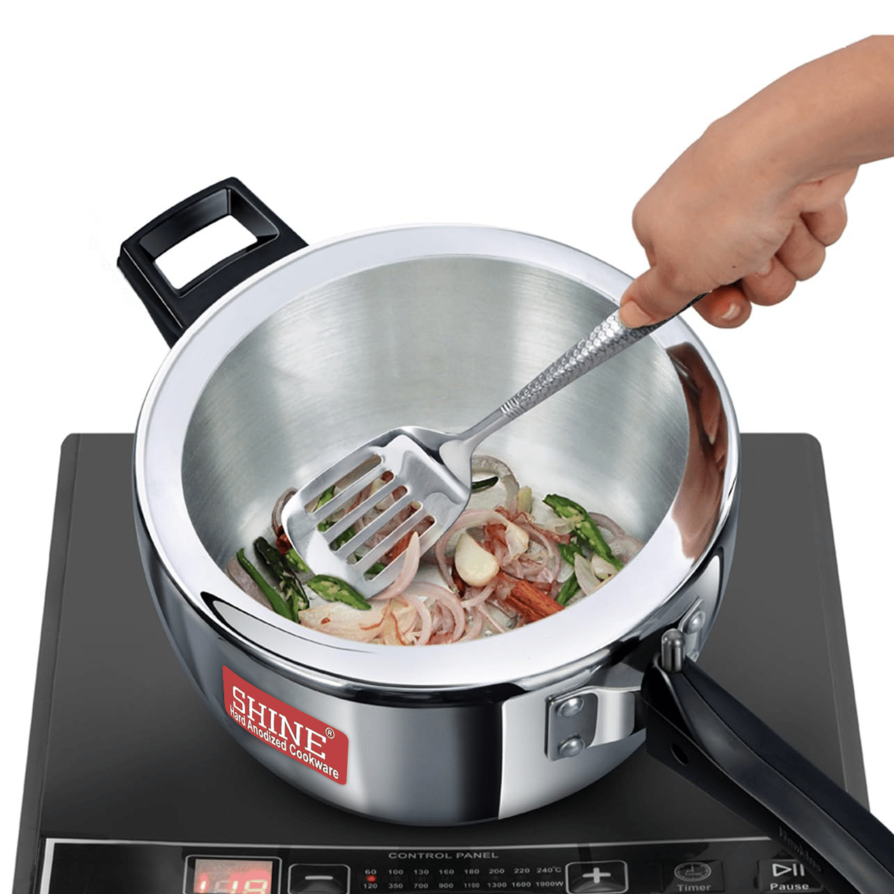 Shine - X Aluminium Cooker - 7 Litre Shine - X Aluminium Cooker - 7 Litre - Silver / Aluminum