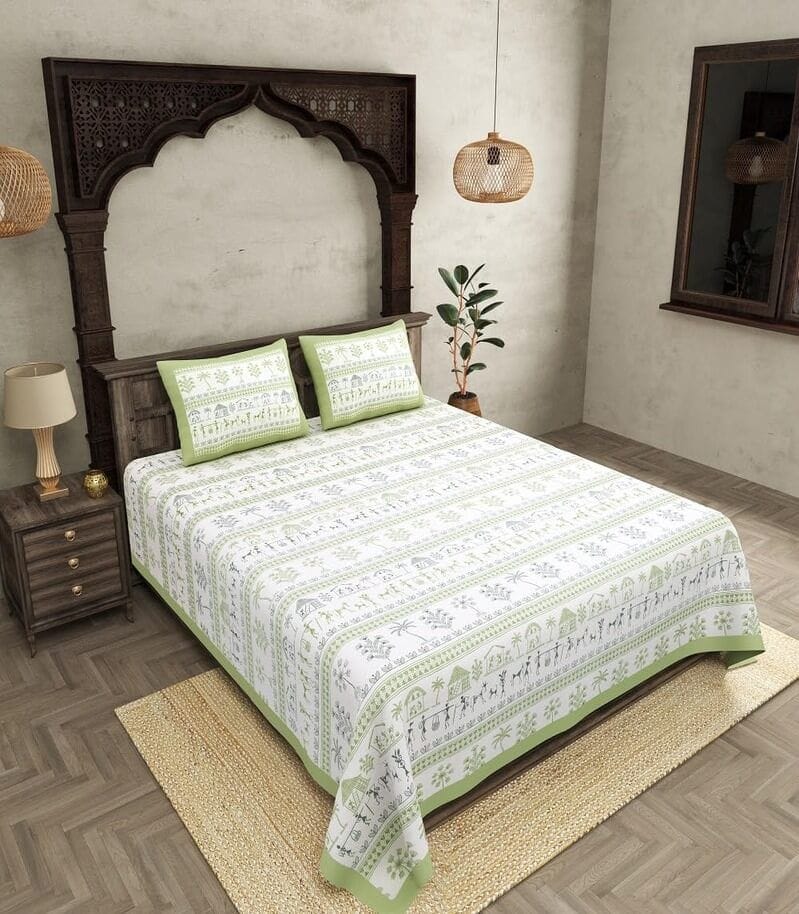 290 TC Premium Cotton Safari Adventure Double Bedsheet