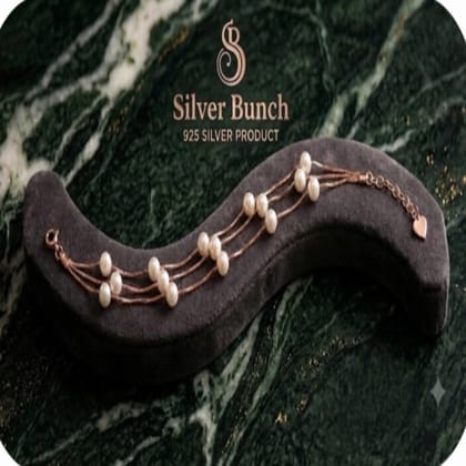 silver pearl braclet