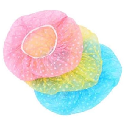 Elecsera Reusable Elastic Water Proof Shower Cap Pack of 3