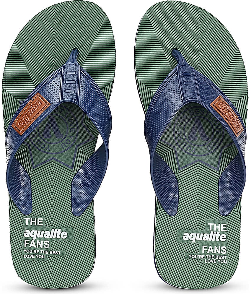 Aqualite Olive Men's Thong Flip Flop