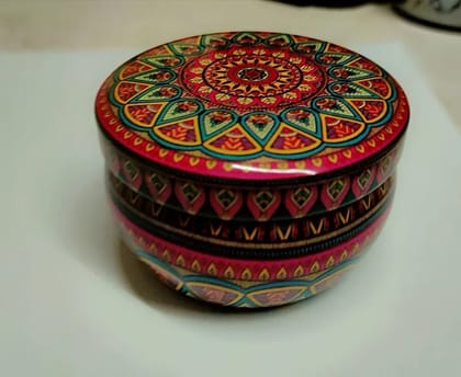 Mandala Design Candle Making Jar with Lid  Decorative Candle Container 120 ml
