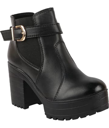 Shoetopia - Black Women's Ankle Length Boots