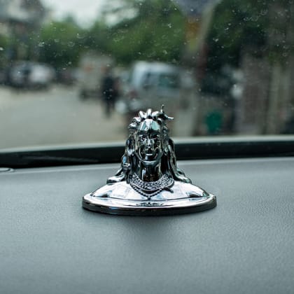 Craftlayout Resin Adiyogi Shiva Statue for Car Dashboard