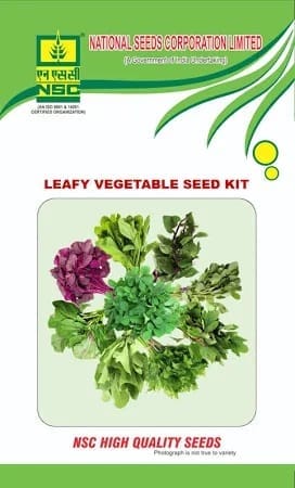 NSC-ONE FAMLIY -ONE LEAFY VEGETABLE SEED KIT (AMARANTHUS, PALAK AND CORIANDER)