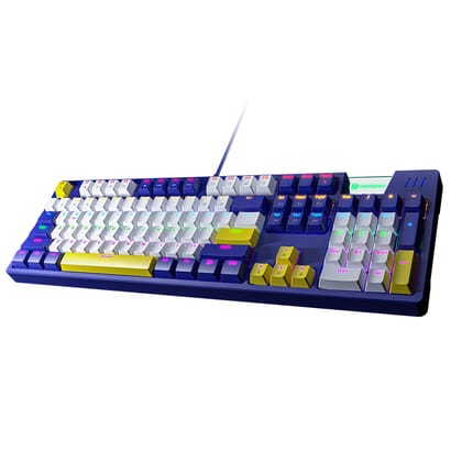 Portronics K1 Keyclicks, Gaming Keyboard, 104 Key Multiple Lighting Modes RGB Mechanical 