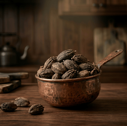 ODM Masala Black Cardamom (Badi Elaichi) - Whole Smoky Pods