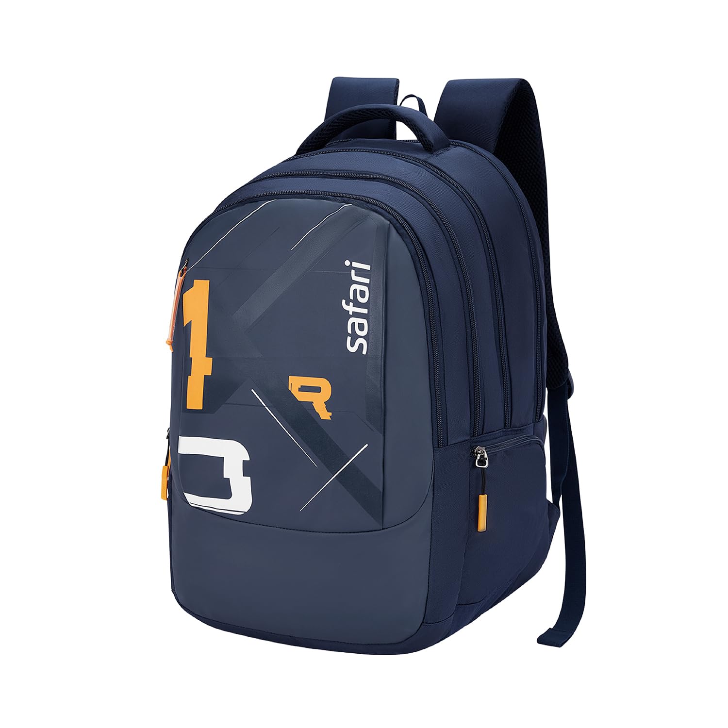 38L Printed Laptop Backpack with Raincover, 4 Compartments, Bottle Holder, Organizer, School & College Bag for Boys and Girls, Office & Travel Bag for Men and Women