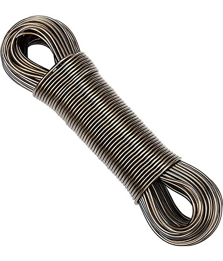 20 Meter Steel Anti-Rust Wire Cloth Rope Assoreted Color (Pack of 1)