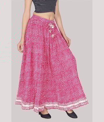 FABRR Cotton A-Line Skirt - Pink