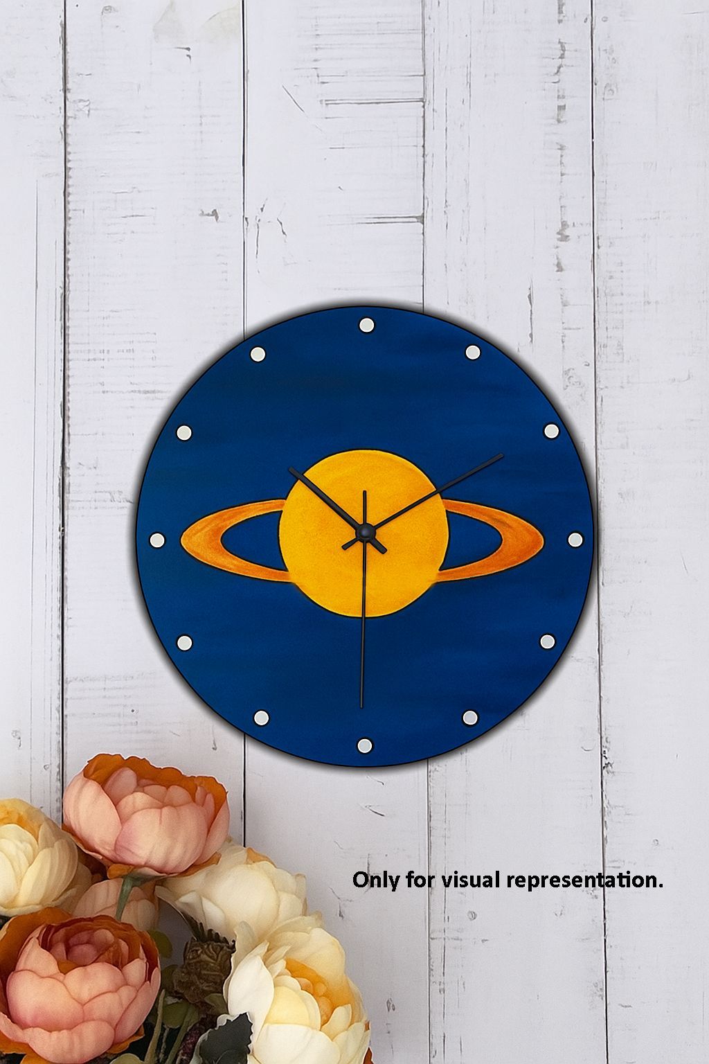 Dbeautify's MDF DIY Saturn Planet Wall Clock for Kids