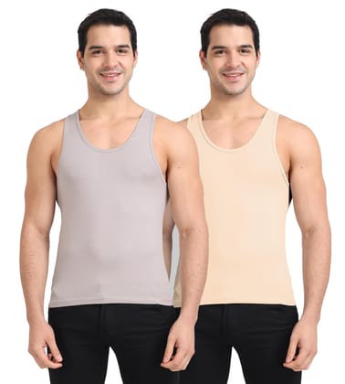 Freecultr Cotton Vest for Men Sleeveless Lightweight Solid Round Neck Comfort Vests Breathable & Comfortable Innerwear Sando for Man Regular Fit Pack of 2-Light Coral,Light Grey Freecultr Cotton Vest for Men Sleeveless Lightweight Solid Round Neck Comfort Vests Breathable & Comfortable Innerwear Sando for Man Regular Fit Pack of 2-Light Coral,Light Grey