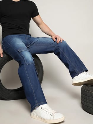 Utility Cargo Denim Jeans Utility Cargo Denim Jeans
