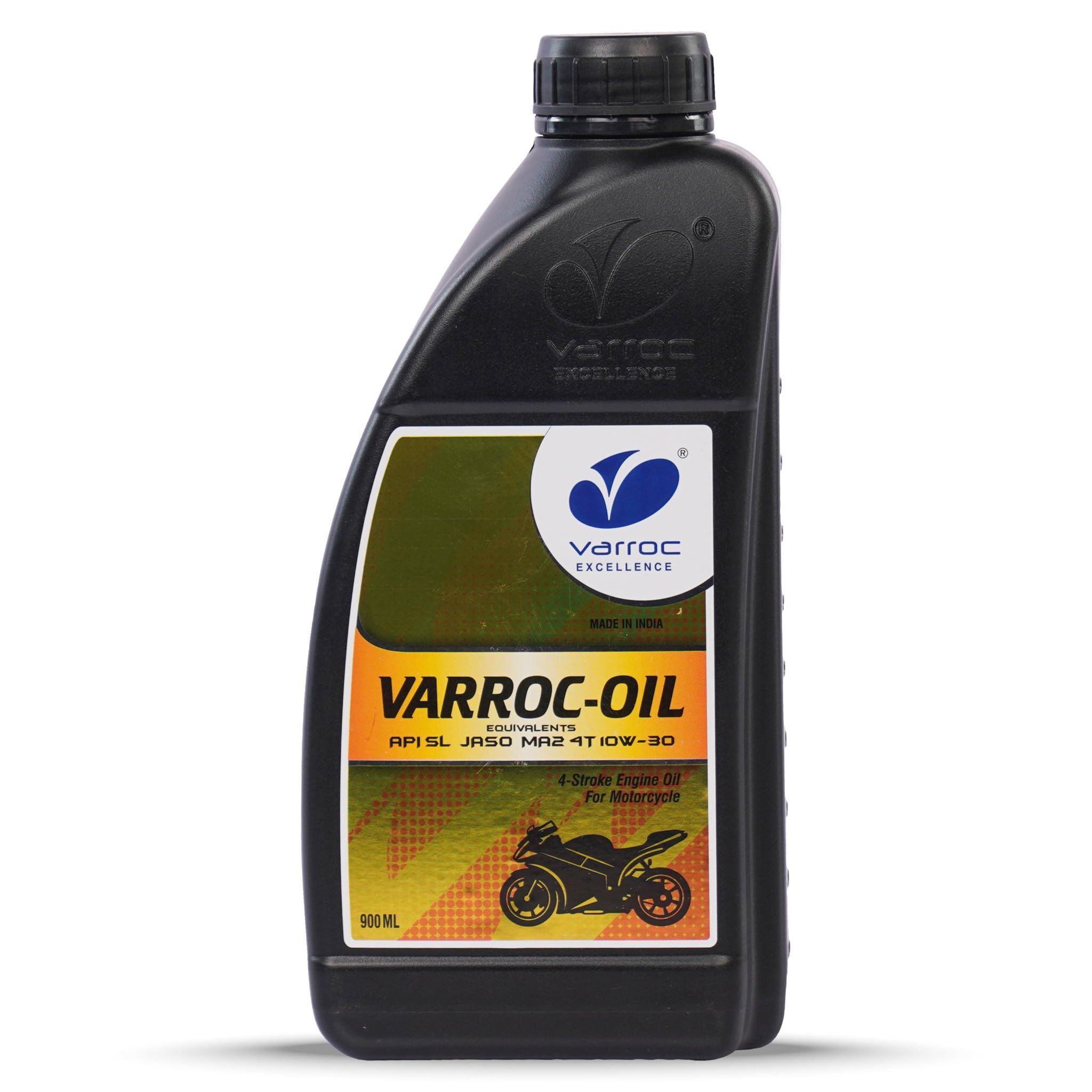 VARROC 10W30 Engine Oil for Bikes, High Friction Modifiers,High Fuel Economy, Ideal for Bikes and Scooters (900ML)
