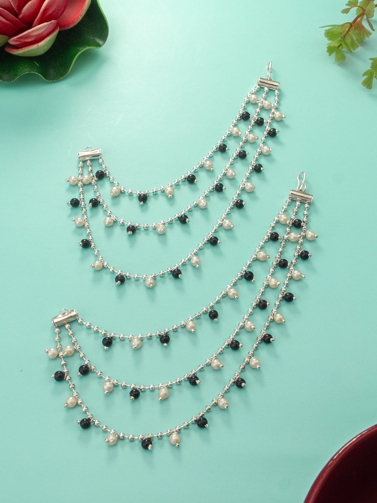 Morison Royal Silver Jhumka Earrings A Touch of Elegance