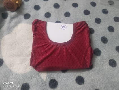 XXL Maroon Readymade Blouse