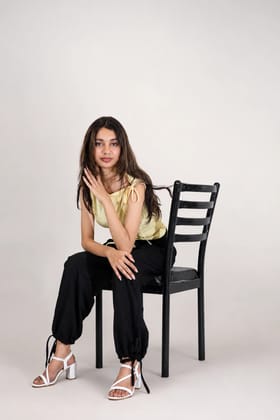 Osoul - Women's Harem Pants Black -Size-L