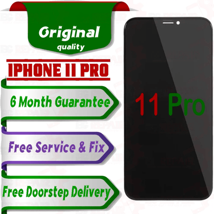 Apple iPhone 11 Pro  (display glass combo folder) Mobile Display LCD Screen With Touch. Black