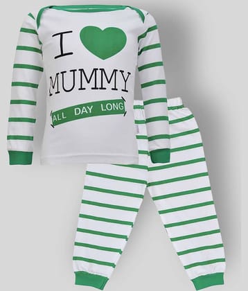 CATCUB Pack of 1 Baby Boys Cotton Tops & Bottoms Sets ( Green )