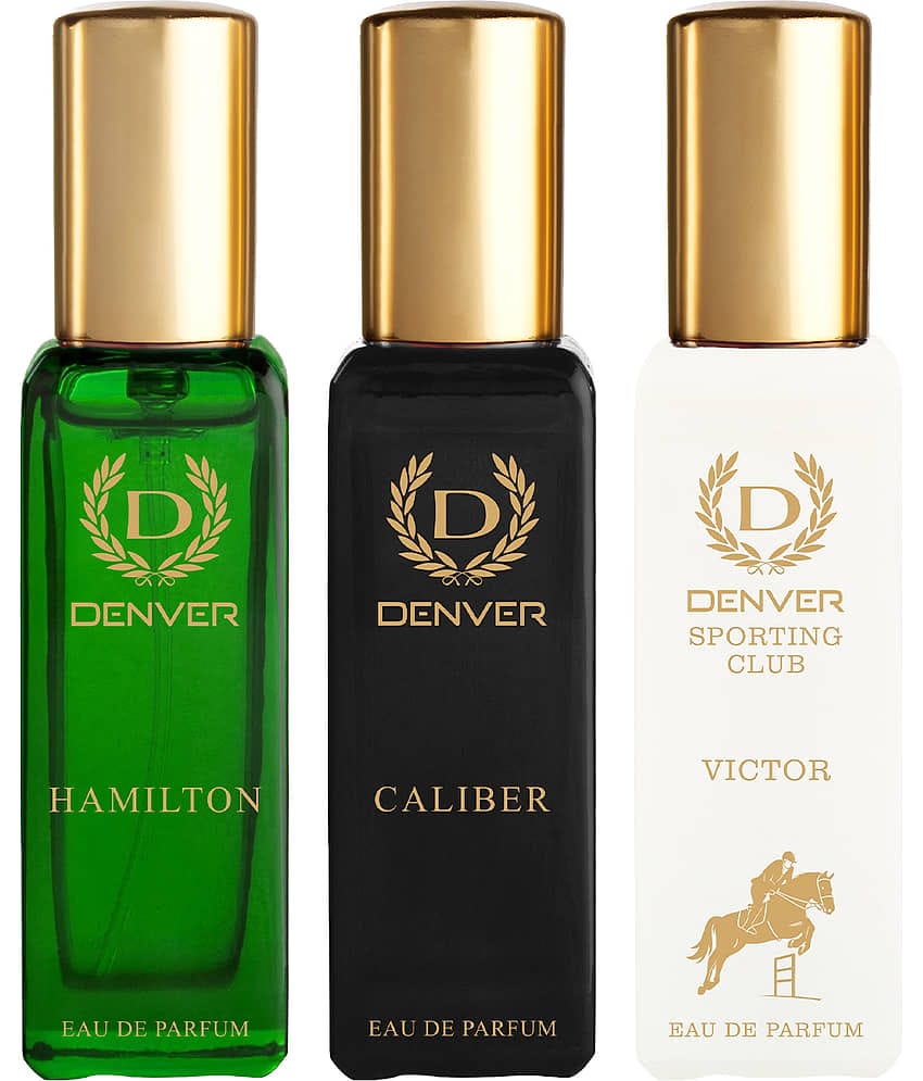DENVER Hamilton, Caliber & Victor Perfume Long Lasting Eau de Parfum For Men 20 ml Each (Pack of 3)