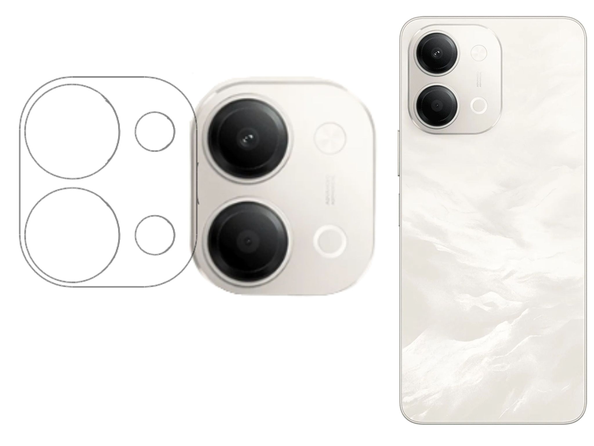 ISAAK Back Camera Lens Protector compatible for Vivo Y11 5G (Pack of 1)