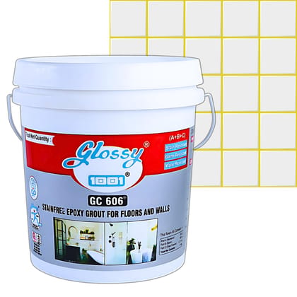 1001 GC 606 Stainfree Epoxy Grout for Floors and Walls, Professional-grade Solution for Both Residential and commercial spaces, Stain Resistance and Water Resistance. (Lemon Yellow, 5kg)