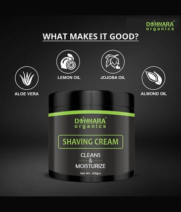 Donnara Organics Shaving Shaving Cream 100 g