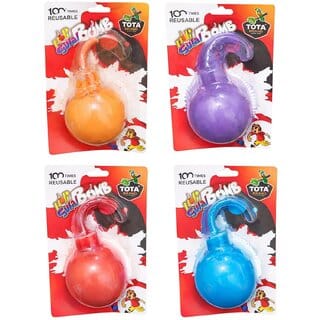 (Pack of 2) Tota Holi Gulal Ball | Herbal Gulal Bomb Toy in 6 Different Vibrant Holi Colours (Assorted Colour) (Pack of 2) Tota Holi Gulal Ball | Herbal Gulal Bomb Toy in 6 Different Vibrant Holi Colours (Assorted Colour)