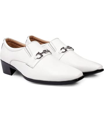 YUVRATO BAXI Party Artificial Leather White Formal Shoes