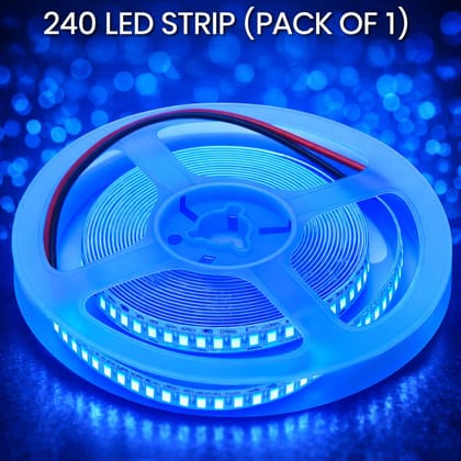 SPARKWORLD 5 Meter Blue Neon LED Strip Light Flexible Waterproof Decoration Light for Home, Shop, Car & Events