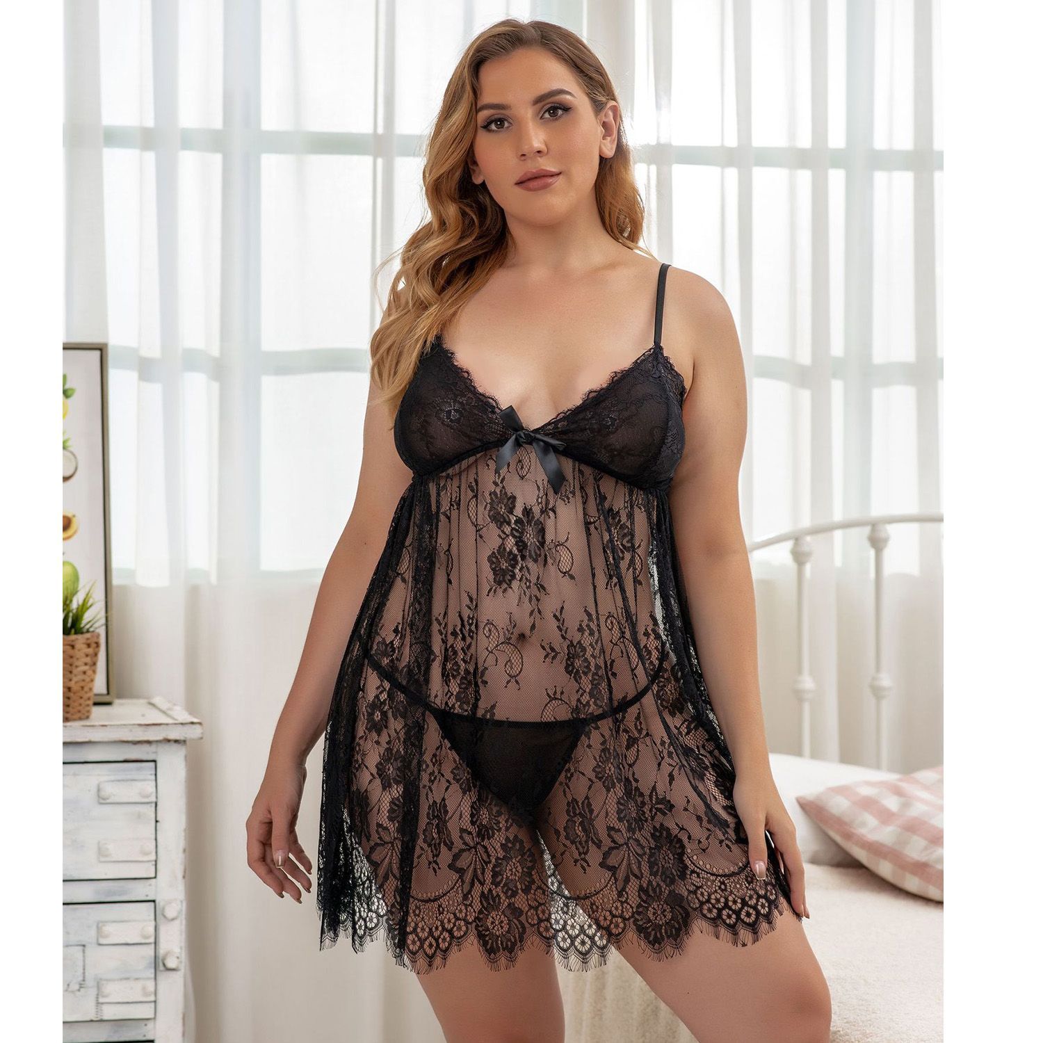 LOVEBIRD Baby Doll Chemise DN819 Soft Modal