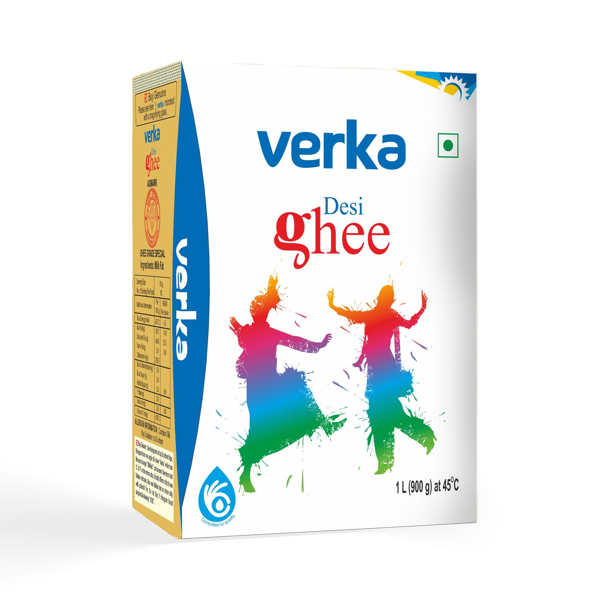 VERKA GHEE MONOCARTON 1 LITRE