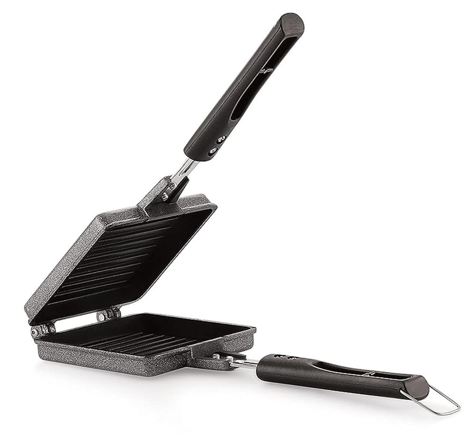 RUPIKA | Non-Stick Jumbo Gas Toaster | Big Bread Sandwich Maker Grill with Bakelite Handles | Heavy-Duty Home Gas Griller