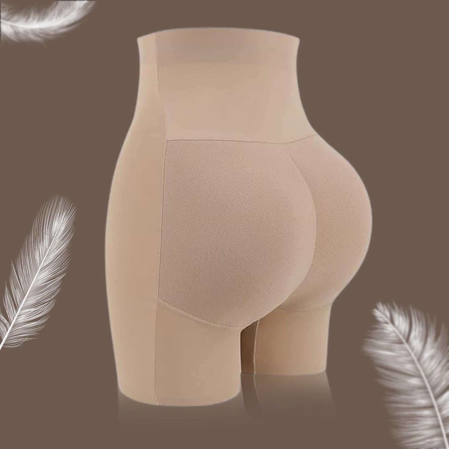 DHRUVINSRI Women's Butt Lifter Padded Underwear, Hip Pads Body Shaper Control Knickers Hip Pad (1 Pc/Large)