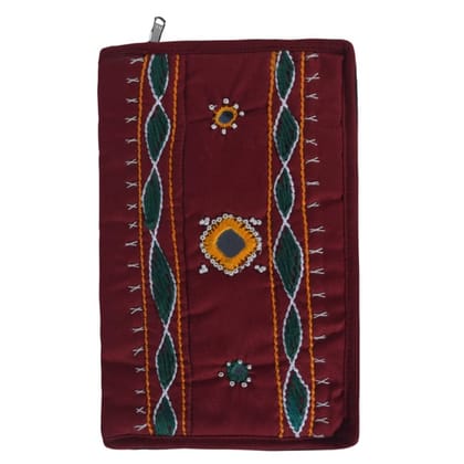 Tribes India Banjara Handmade Purse With Mobile Case Maroon Color Tribes India Banjara Handmade Purse With Mobile Case Maroon Color