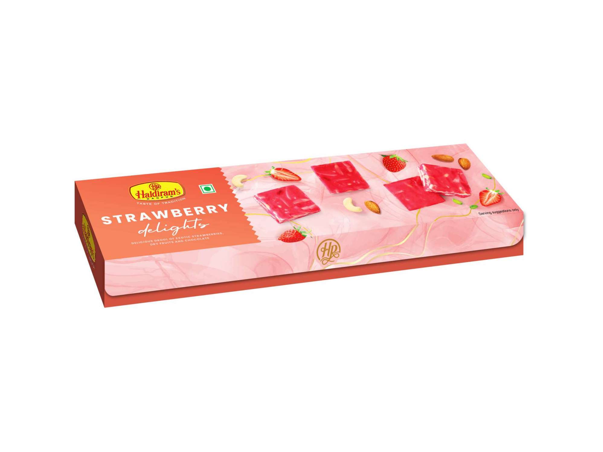 Haldiram's Strawberry Delights Packed Sweets - 125 Gm