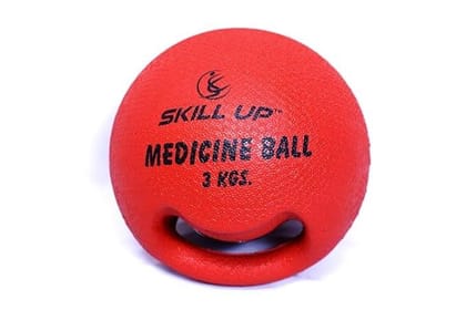 MEDICINE BALL - RUBBER - 3KG - RED