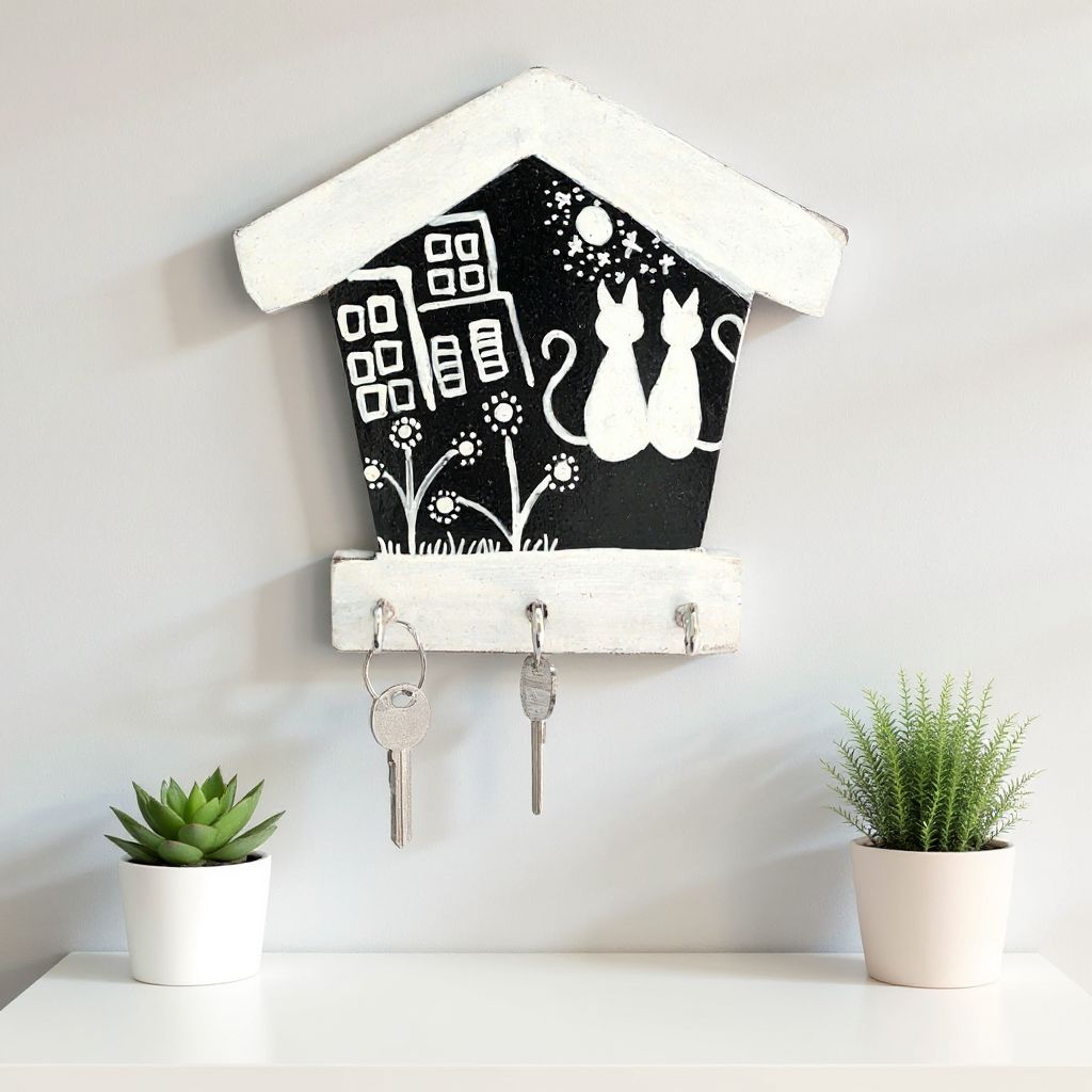 Handcrafted Wooden Key Holder | 4 x 6 Inches