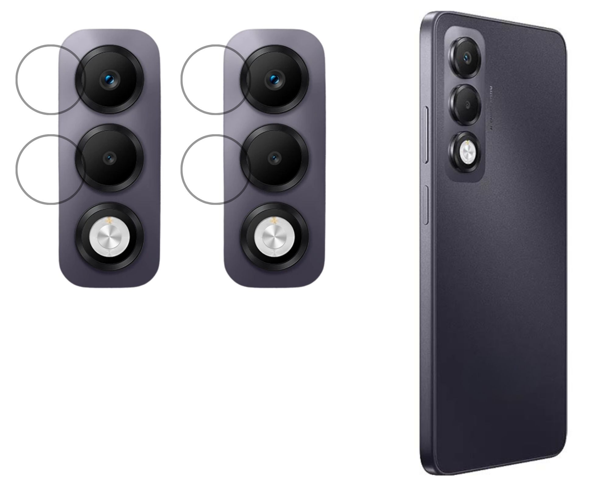 ISAAK Back Camera Lens Protector compatible for OPPO K13x 5G (Pack of 2)