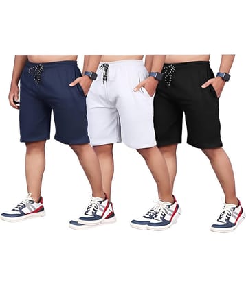 kaseera Multi Cotton Men's Shorts ( Pack of 3 )