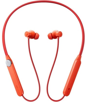 UBON CL-37 Bluetooth Bluetooth Neckband On Ear 120 Hours Playback Active Noise cancellation IPX4(Splash & Sweat Proof) Orange