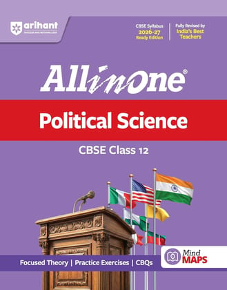 ARIHANT CBSE ALL IN ONE POLITICAL SCIENCE CLASS 12 FOR 2027 EXAMS WITH FOCUSED THEORY || MAPS || -ARPOL12ARI