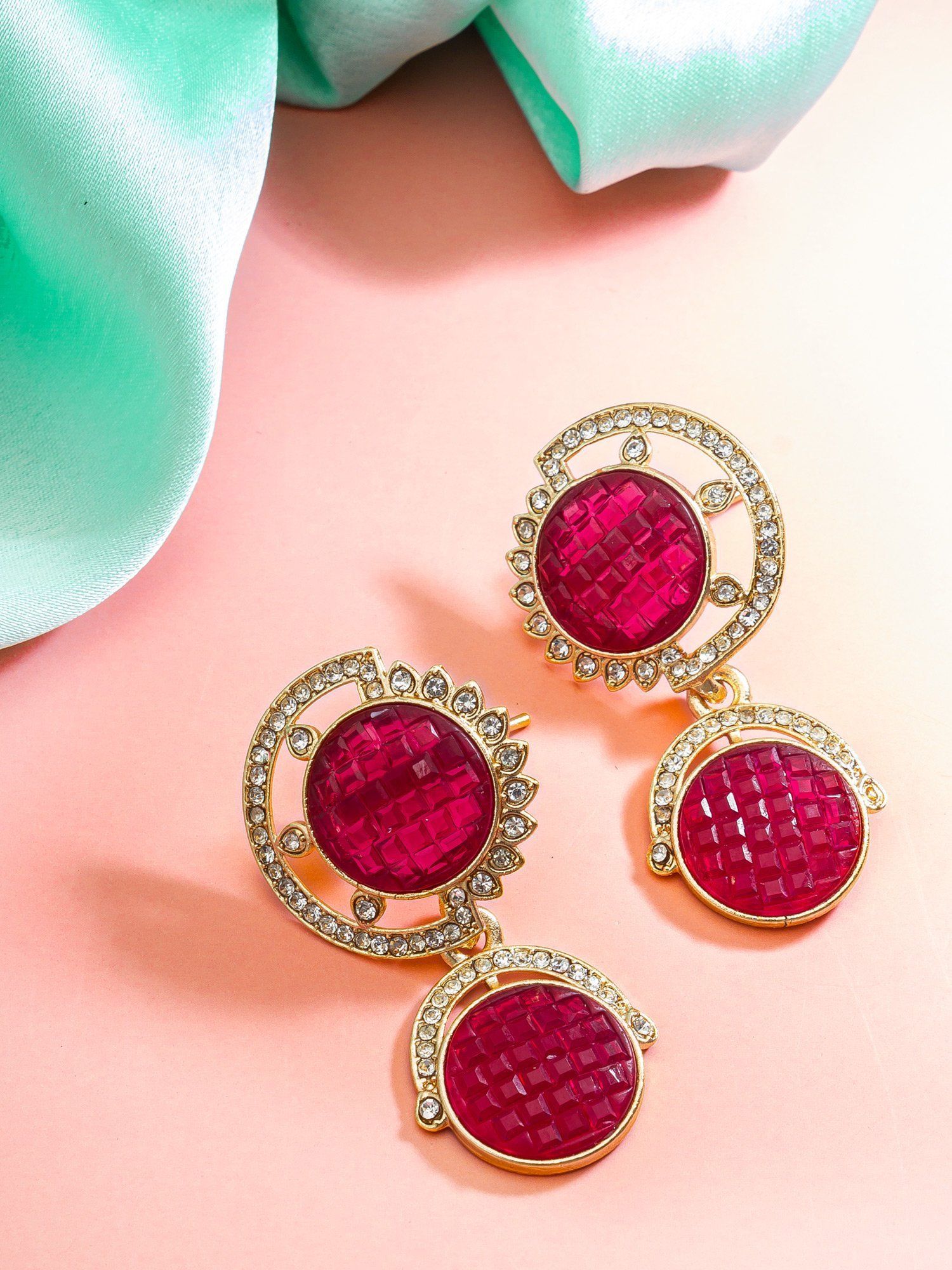 Morison Golden Dangle Earrings Effortless Glamour for Any Occasion