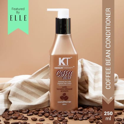 KT Professional Coffee Bean Conditioner, Hair Fall Control with Keratin, Sulfate-Free - 250ml