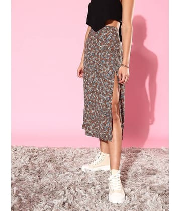 StyleStone - Grey Polyester Women's A-Line Skirt ( Pack of 1 )