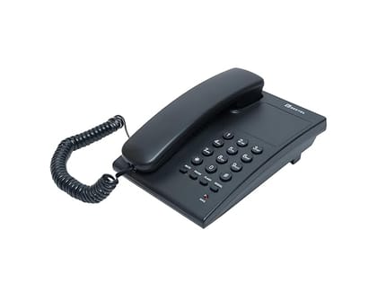 Beetel G10 Newly Launched, Corded Landline, Ringer LED Indication, Desk and Wall Mountable, 3 Step Ringer Volume Control, Tone/Puls/Flash/Pause/Redial, TEC Certified (G10 Black)