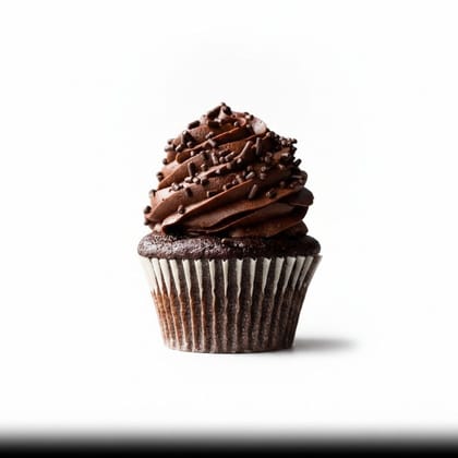 Chocolate Sprinkled Cupcake - 180 gm - One chocolate cupcake